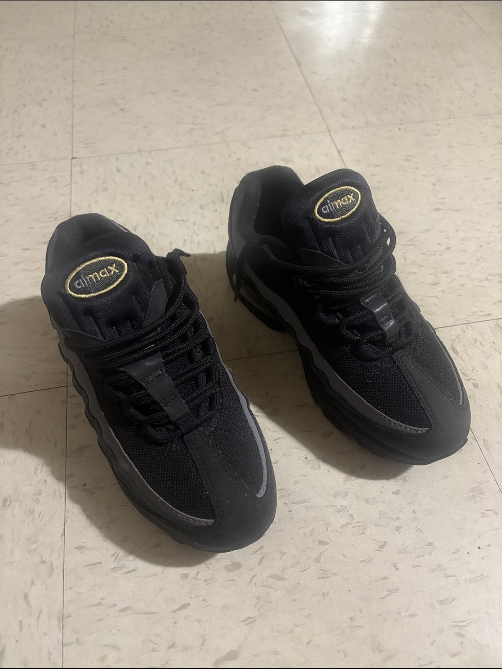 Nike Air Max Boy’s Black Sneakers - Size 5